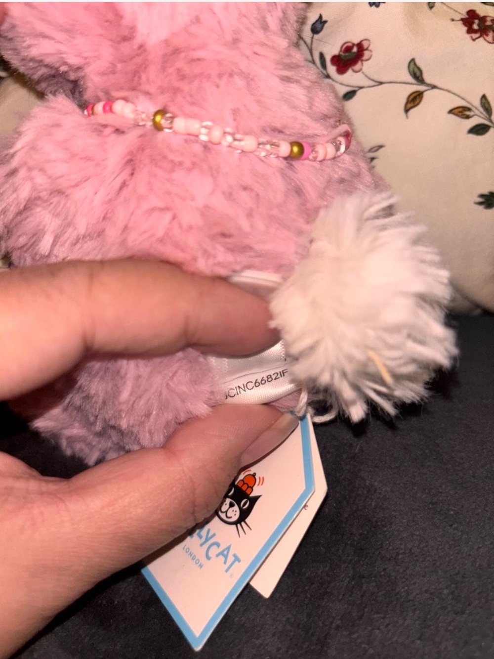 NWT 100% authentic Jellycat Yummy Bunny Tulip Pink - Picture 3 of 3